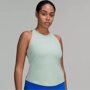 Lululemon Athletica Ribbed Fitted Tank Top Blue